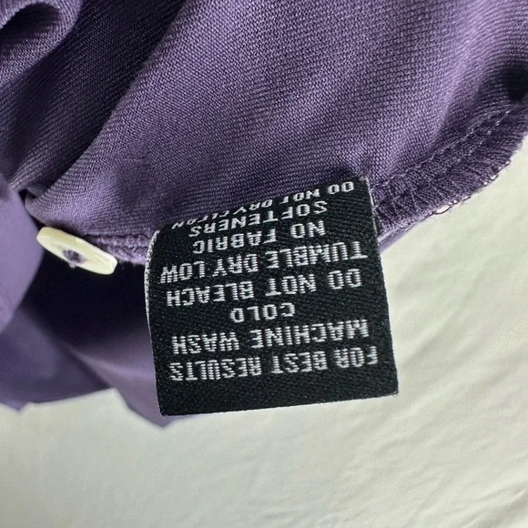 Turtleson Polo Shirt Purple Tour Performance Golf Short Sleeve Mens Size Large - Picture 7 of 7